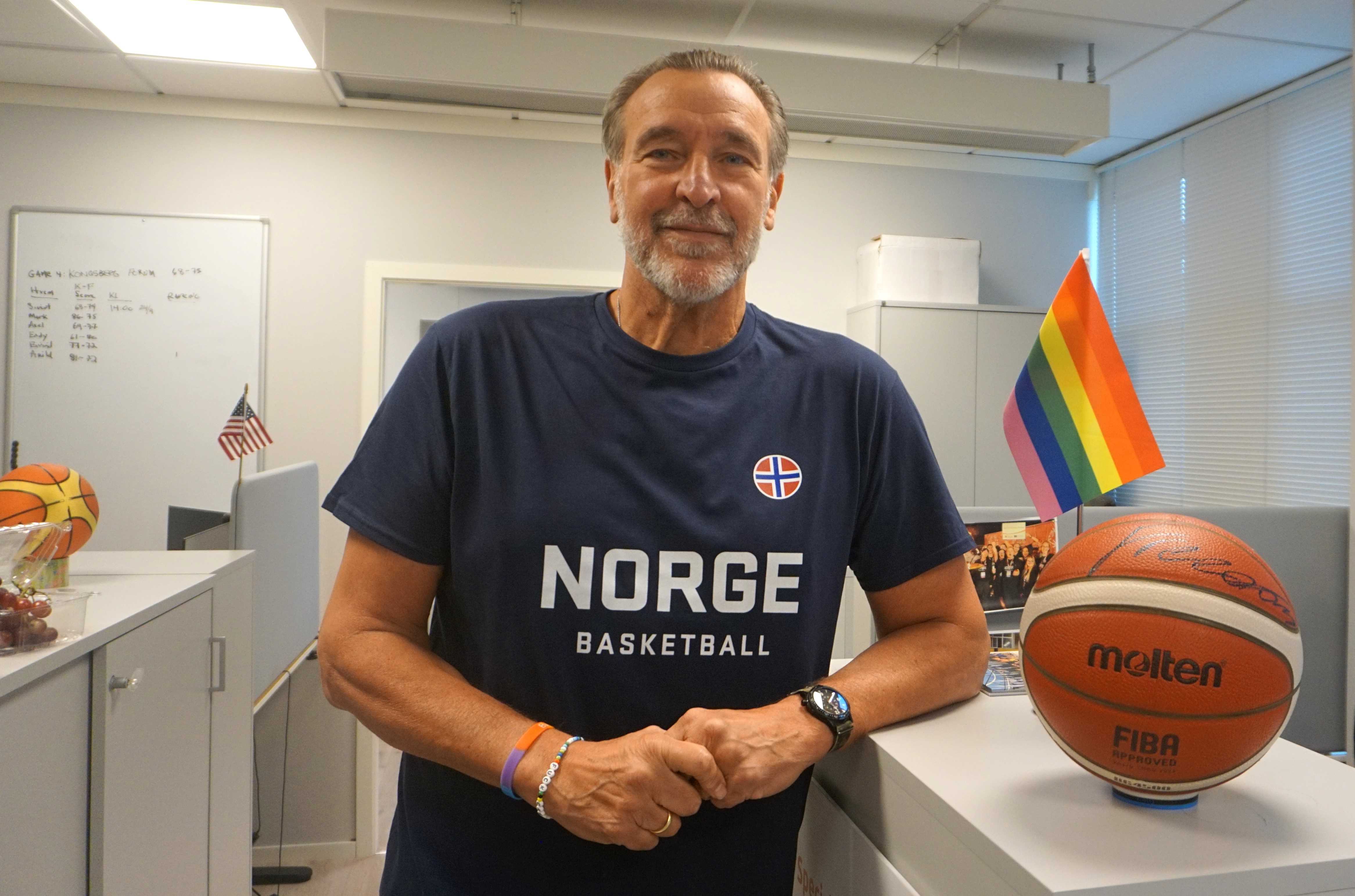 Mark DiGiacomo arbeider til daglig som utviklingskonsulent i Norges Basketballforbund. Nå er den tidligere toppspilleren ny landslagssjef i rullestolbasket.
FOTO: ARILD SANDVEN 
